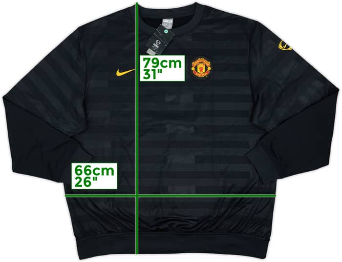 2009-10 Manchester United Nike Sweat Top (XXL)