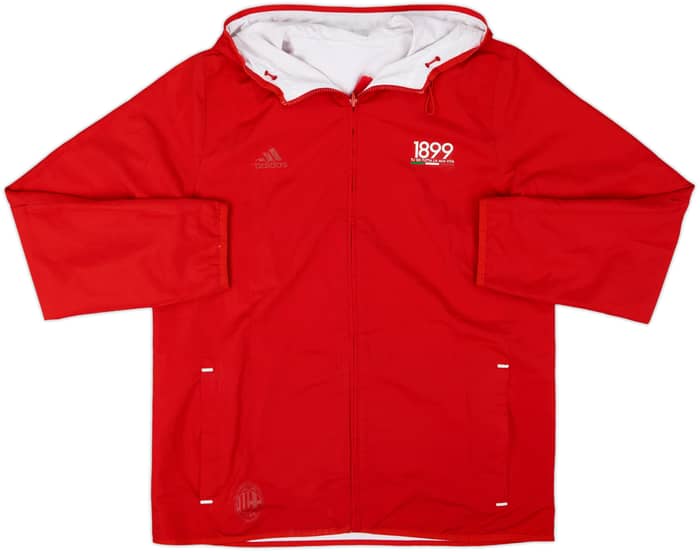 2010-11 AC Milan adidas Reversible Hooded Track Jacket - 8/10 - (L)