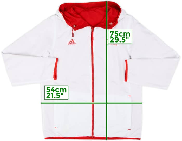 2010-11 AC Milan adidas Reversible Hooded Track Jacket - 8/10 - (L)