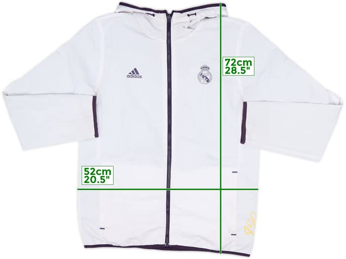 2010-11 Real Madrid adidas Reversible Hooded Track Jacket - 5/10 - (M)
