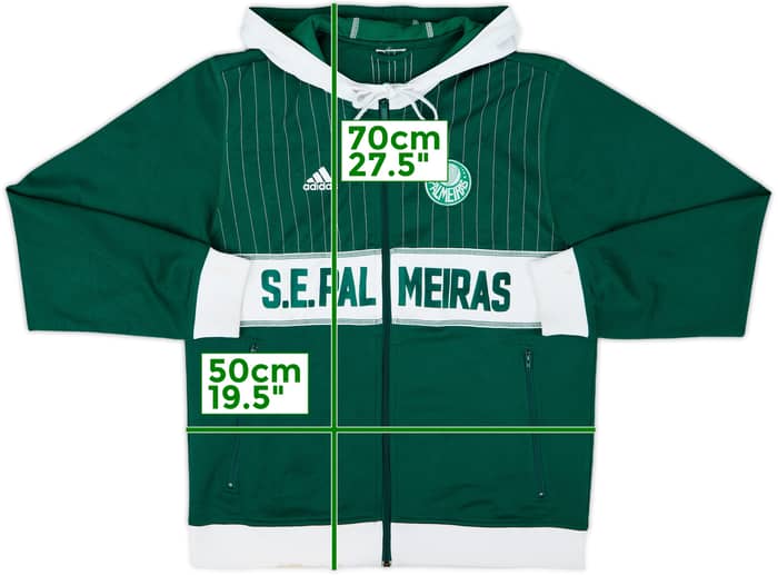 2008-09 Palmeiras adidas Hooded Track Jacket - 7/10 - (S)