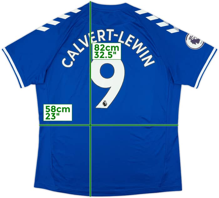 2020-21 Everton Home Shirt Calvert-Lewin #9 - 7/10 - (XXL)