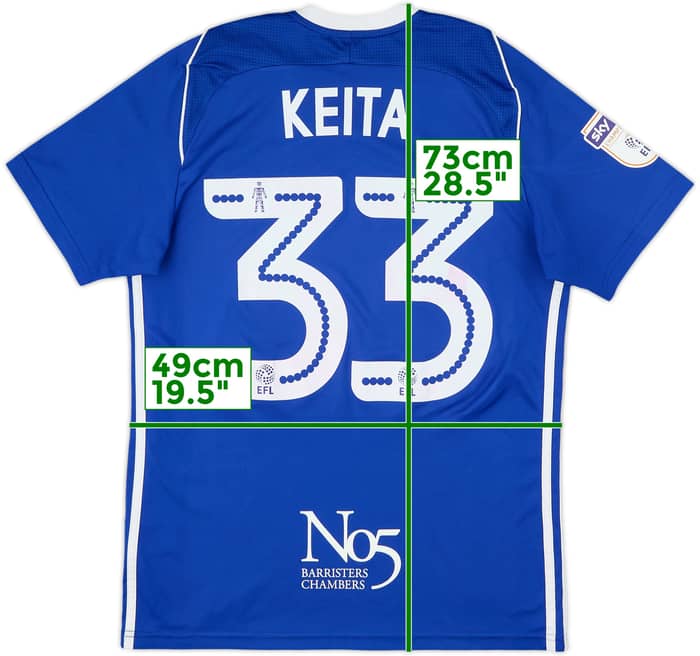 2017-18 Birmingham Home Shirt Keita #33 - 7/10 - (S)
