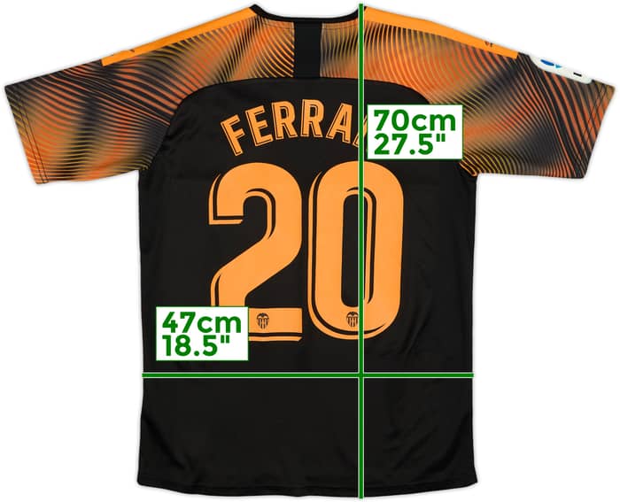 2019-20 Valencia Away Shirt Ferran #20 - 8/10 - (S)