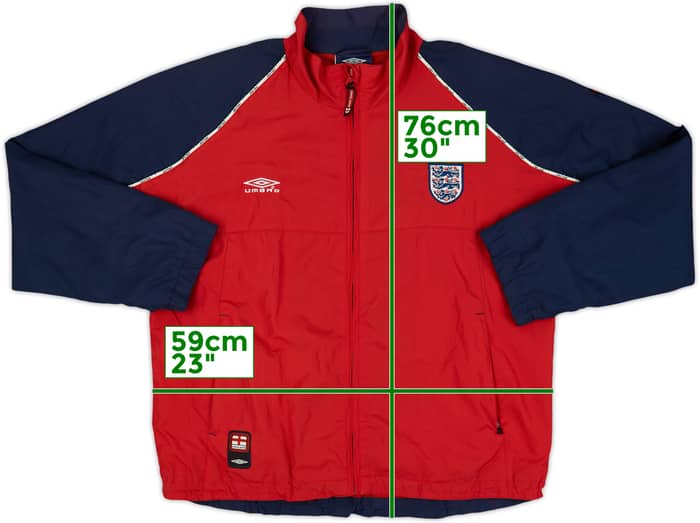 2000-02 England Umbro Track Jacket - 9/10 - (S)
