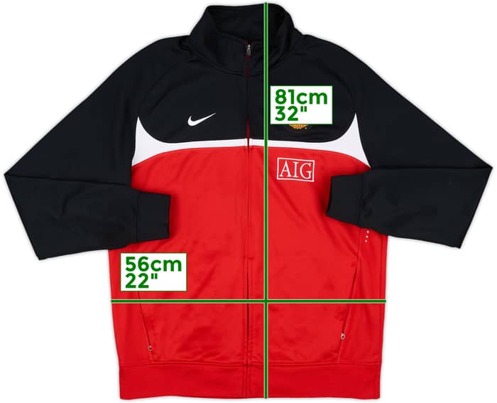 2010-11 Manchester United Nike Track Jacket - 8/10 - (XL)