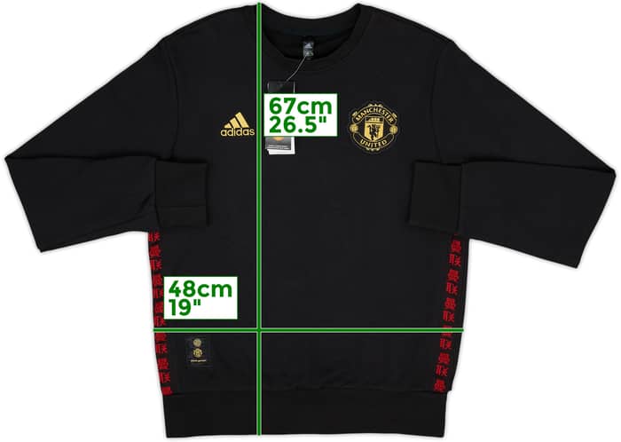2018-19 Manchester United adidas Chinese New Year Sweat Top (M)