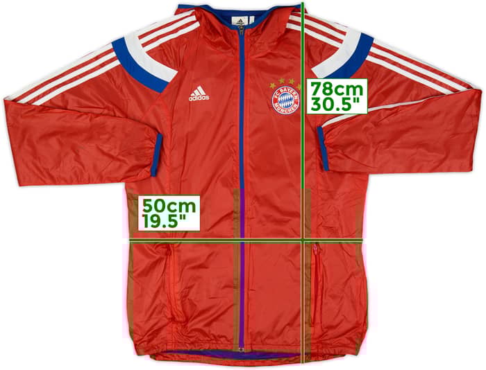 2014-15 Bayern Munich adidas Hooded Track Jacket - 5/10 - (M)