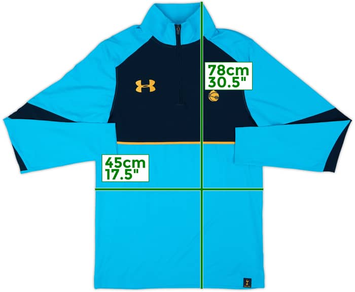 2016-17 Tottenham Under Armour 1/4 Zip Drill Top - 9/10 - (S)