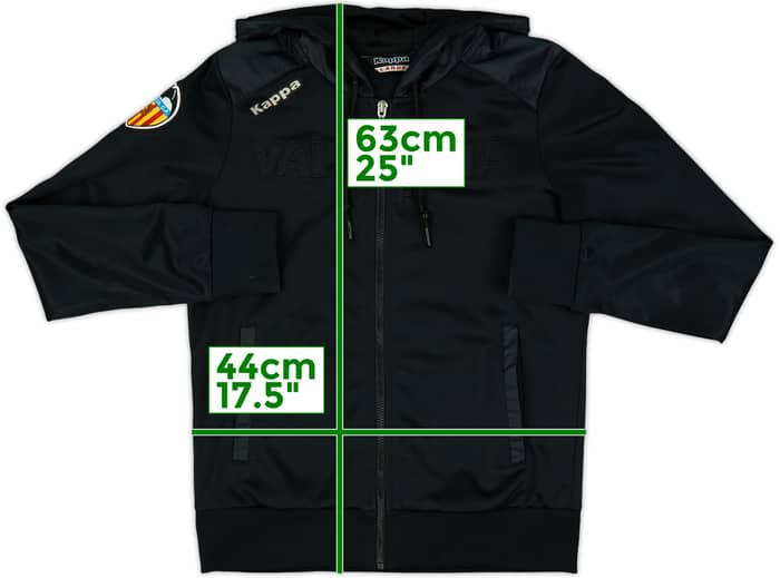 2010-11 Valencia Kappa Hooded Track Jacket - 8/10 - (L)