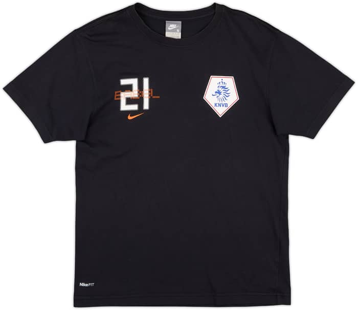 2008-09 Netherlands Nike 'Ryan Babel' Graphic Tee - 8/10 - (S)