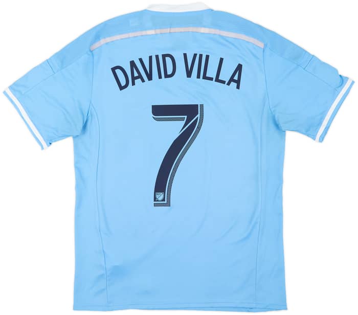 Camiseta auténtica de local de New York City 2015-16 David Villa #7 - 9/10 - (L)
