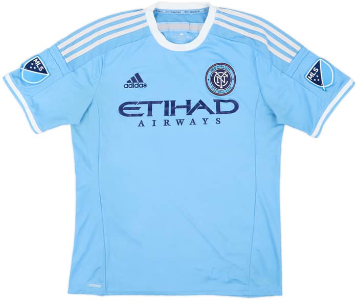 Camiseta auténtica de local de New York City 2015-16 David Villa #7 - 9/10 - (L)