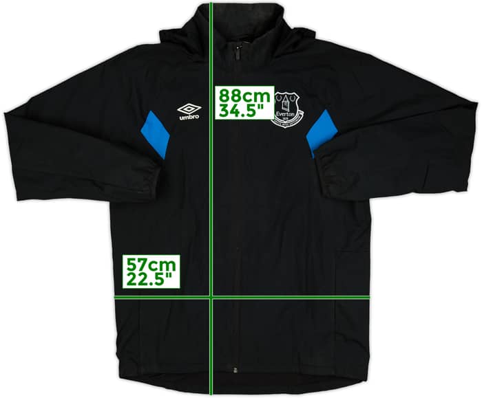 2017-18 Everton Umbro Hooded Rain Jacket - 7/10 - (L)
