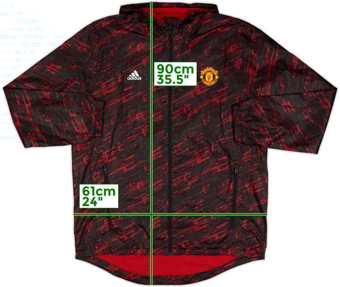 2016-17 Manchester United adidas Hooded Track Jacket - 10/10 - (L)