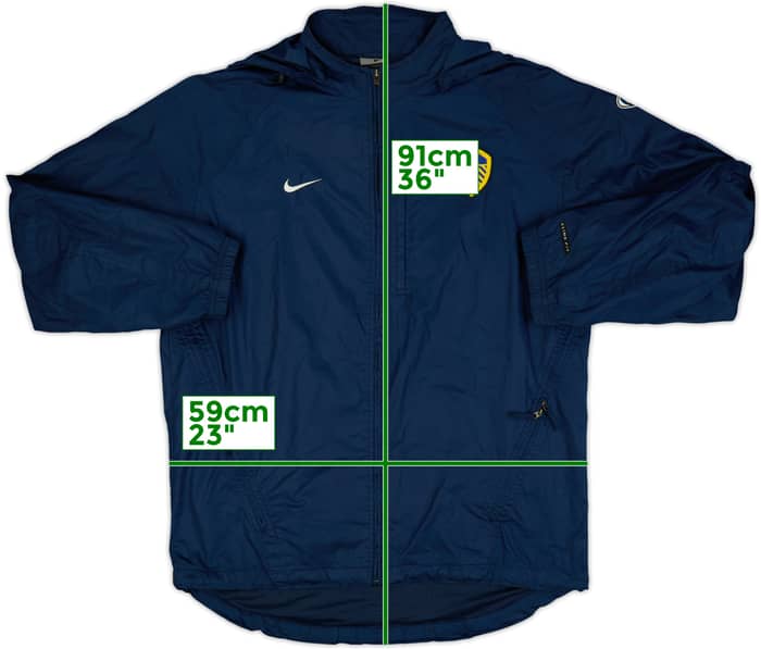 2003-04 Leeds Nike Hooded Rain Jacket - 7/10 - (L)