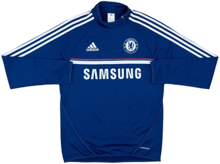 2013-14 Chelsea adidas 1/4 Zip Sweat Top - 6/10 - (M)