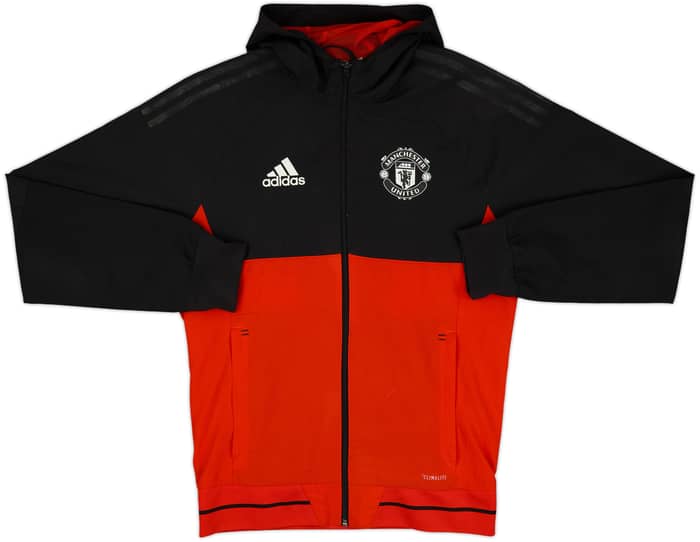 2017-18 Manchester United adidas Hooded Track Jacket - 4/10 - (S)