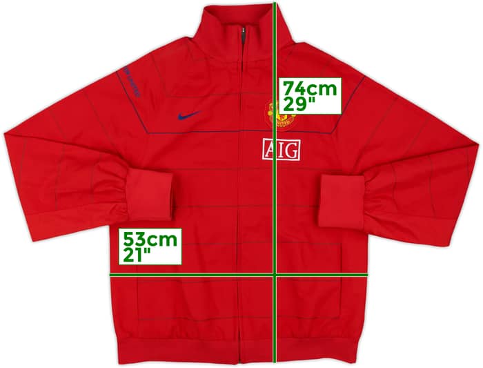 2008-09 Manchester United Nike Track Jacket - 8/10 - (M)