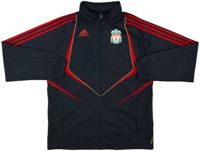 2009-10 Liverpool adidas Hooded Rain Jacket - 8/10 - (M)