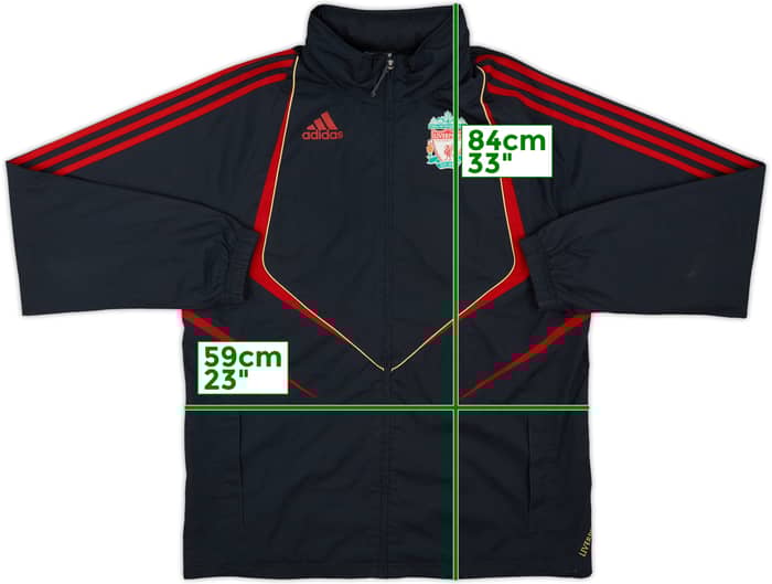 2009-10 Liverpool adidas Hooded Rain Jacket - 8/10 - (M)