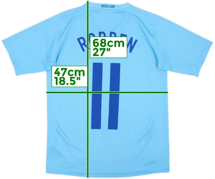 2008-10 Netherlands Away Shirt Robben #11 - 8/10 - (XL.Boys)