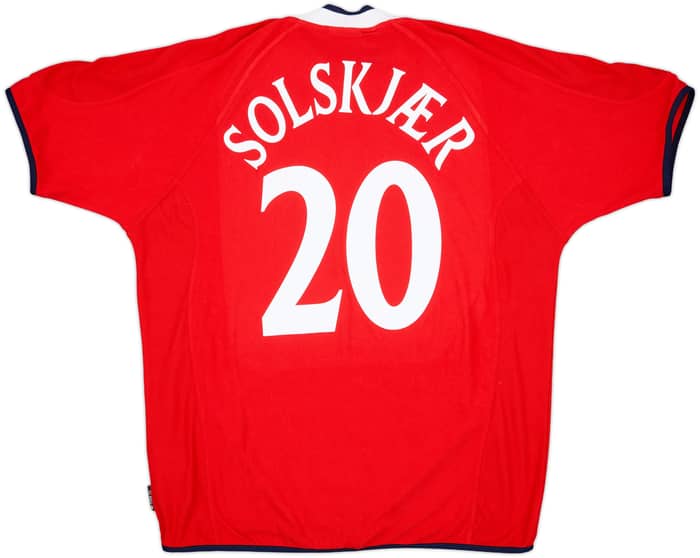 2000-02 Norway Home Shirt Solskjaer #20 - 7/10 - (XL)