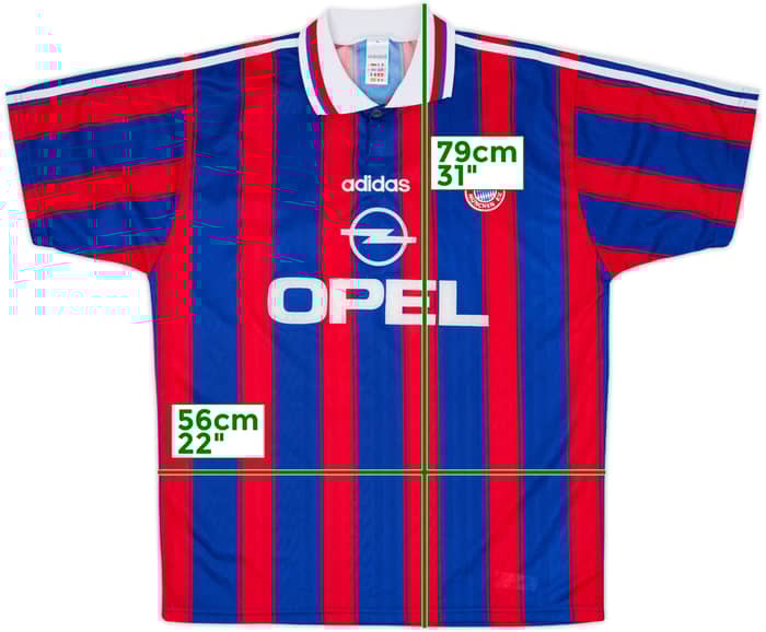 1995-97 Bayern Munich Squad Signed Home Shirt - 8/10 - (L)