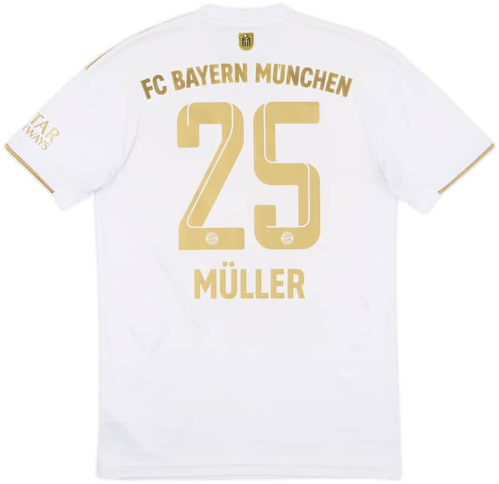 2022-23 Bayern Munich Away Shirt Muller #25 - 6/10 - (S)