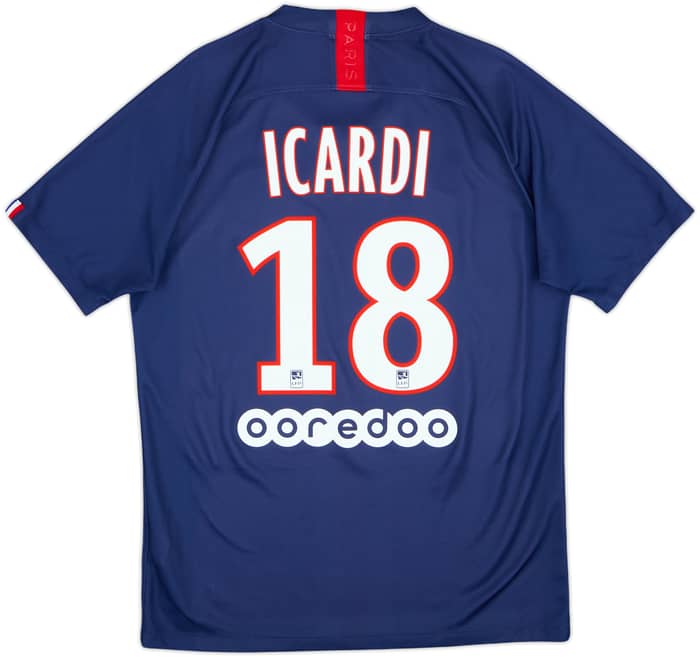 2019-20 Paris Saint-Germain Home Shirt Icardi #18 - 7/10 - (M)