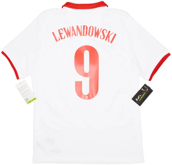 2020-21 Poland Home Shirt Lewandowski #9 (M)