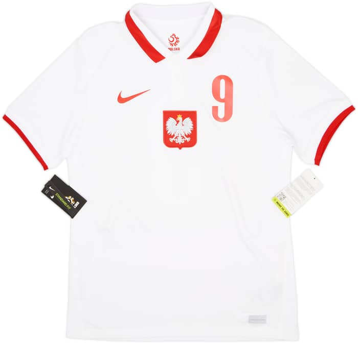 2020-21 Poland Home Shirt Lewandowski #9 (M)