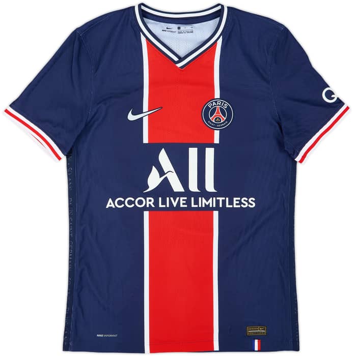 2020-21 Paris Saint-Germain Authentic Home Shirt Mbappe #7 - 9/10 - (S)