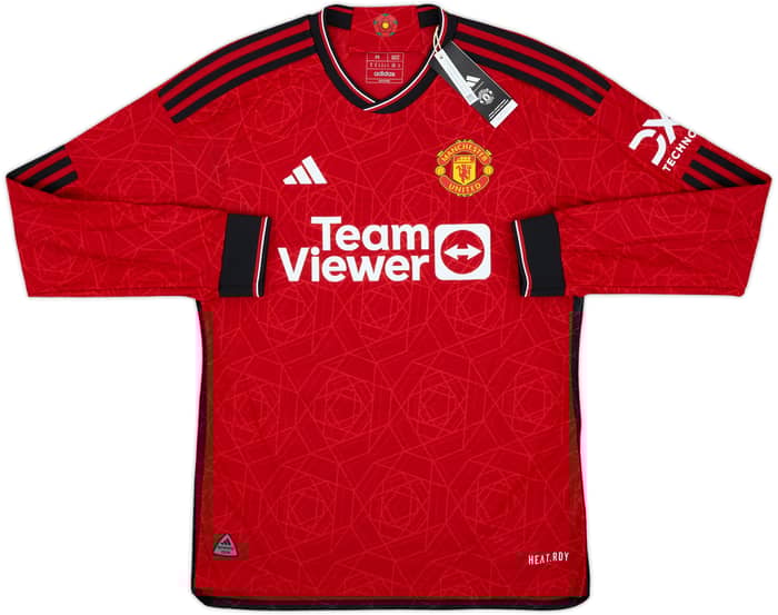 2023-24 Manchester United Authentic Home L/S Shirt Casemiro #18 (M)