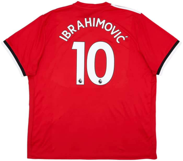 2017-18 Manchester United Home Shirt Ibrahimovic #10 - 7/10 - (3XL)