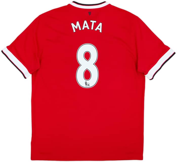 2014-15 Manchester United Home Shirt Mata #8 - 9/10 - (XL)