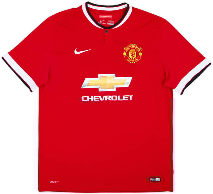 2014-15 Manchester United Home Shirt Mata #8 - 9/10 - (XL)