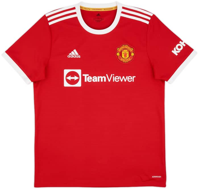 2021-22 Manchester United Home Shirt Rashford #10 - 8/10 - (L)