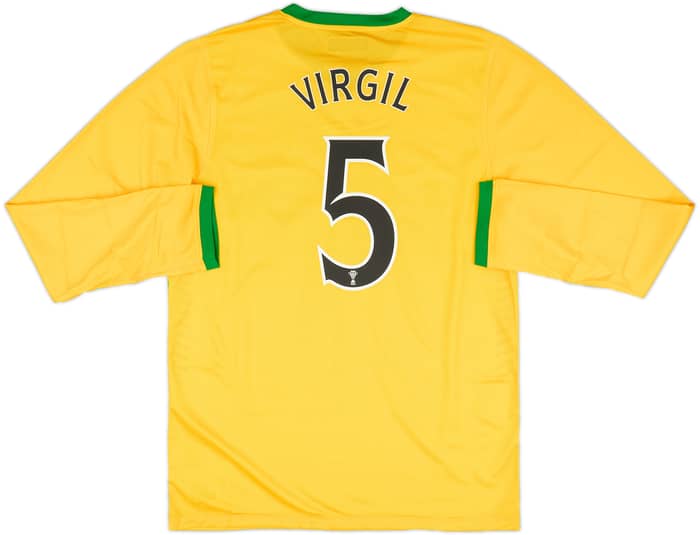 2013-14 Celtic Player Issue Away L/S Shirt Virgil #5 (XL)