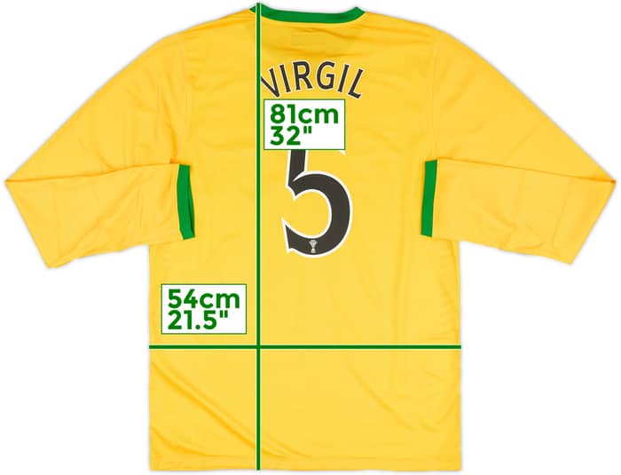 2013-14 Celtic Player Issue Away L/S Shirt Virgil #5 (XL)