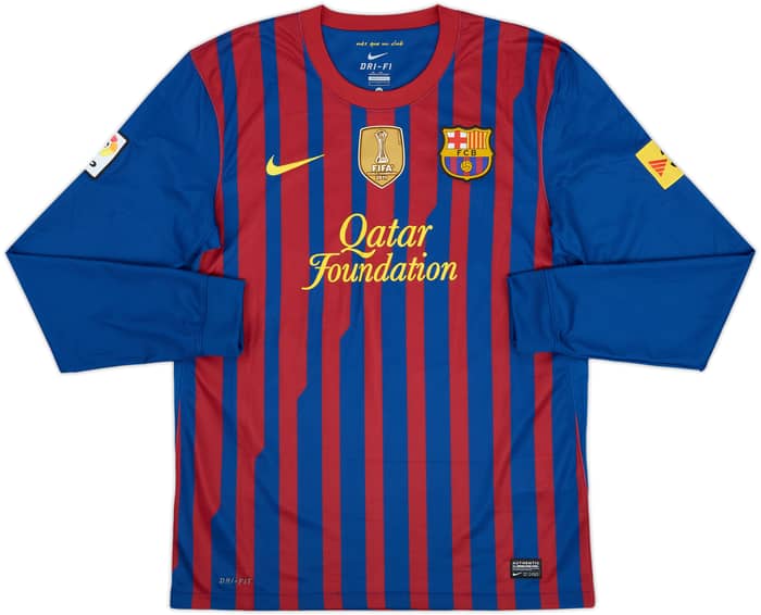2011-12 Barcelona Home L/S Shirt Messi #10 - 10/10 - (M)