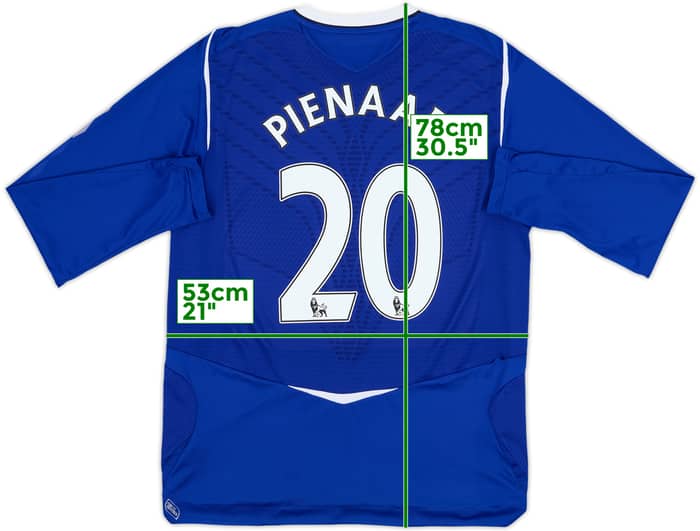 2008-09 Everton Home L/S Shirt Pienaar #20 - 9/10 - (L)