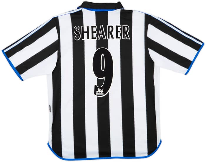 2000-01 Newcastle Home Shirt Shearer #9 - 7/10 - (L)