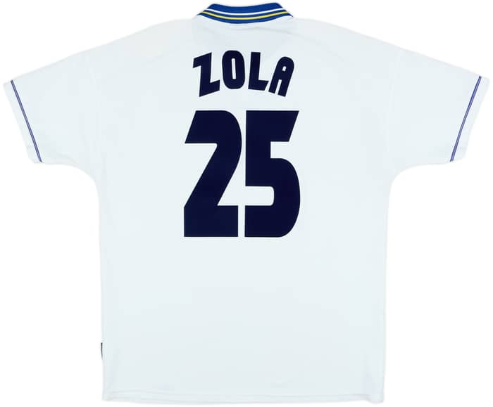 1998-00 Chelsea Away Shirt Zola #25 - 6/10 - (XL)