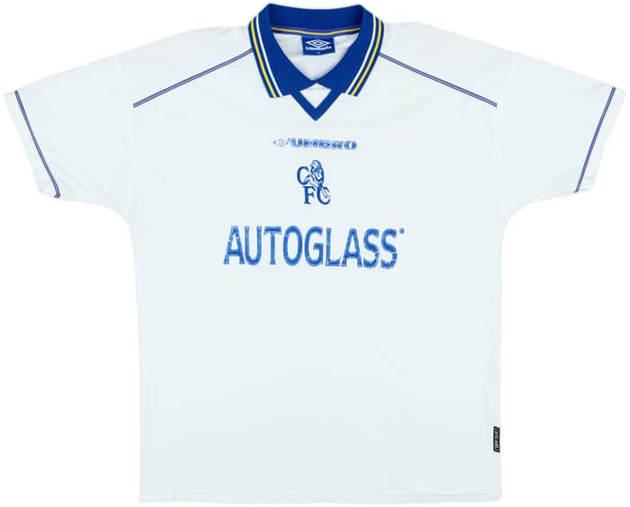 1998-00 Chelsea Away Shirt Zola #25 - 6/10 - (XL)