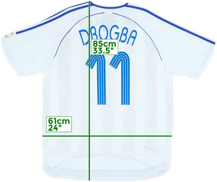 2006-07 Chelsea Away Shirt Drogba #11 - 6/10 - (XL)