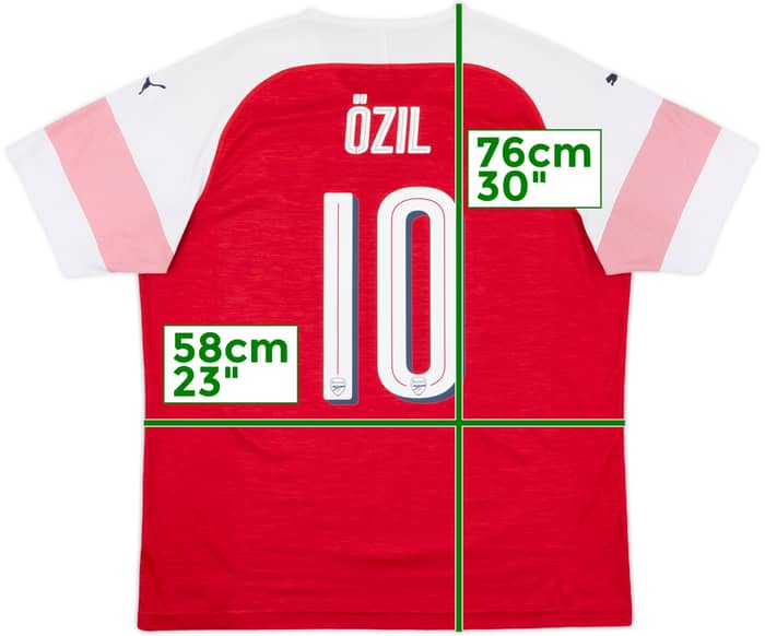 2018-19 Arsenal Home Shirt Ozil #10 - 7/10 - (XL)