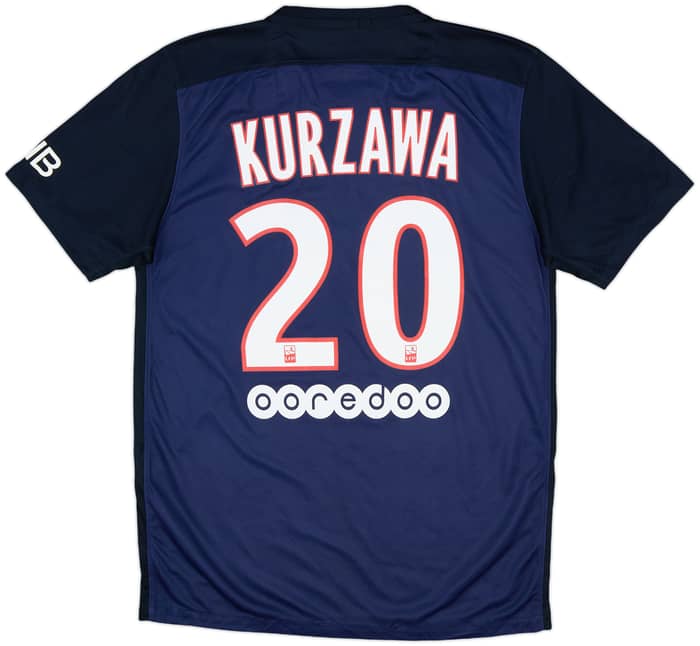 2015-16 Paris Saint-Germain Home Shirt Kurzawa #20 - 8/10 - (S)