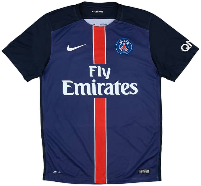 2015-16 Paris Saint-Germain Home Shirt Kurzawa #20 - 8/10 - (S)