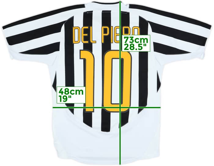 2003-04 Juventus Home Shirt Del Piero #10 - 7/10 - (S)